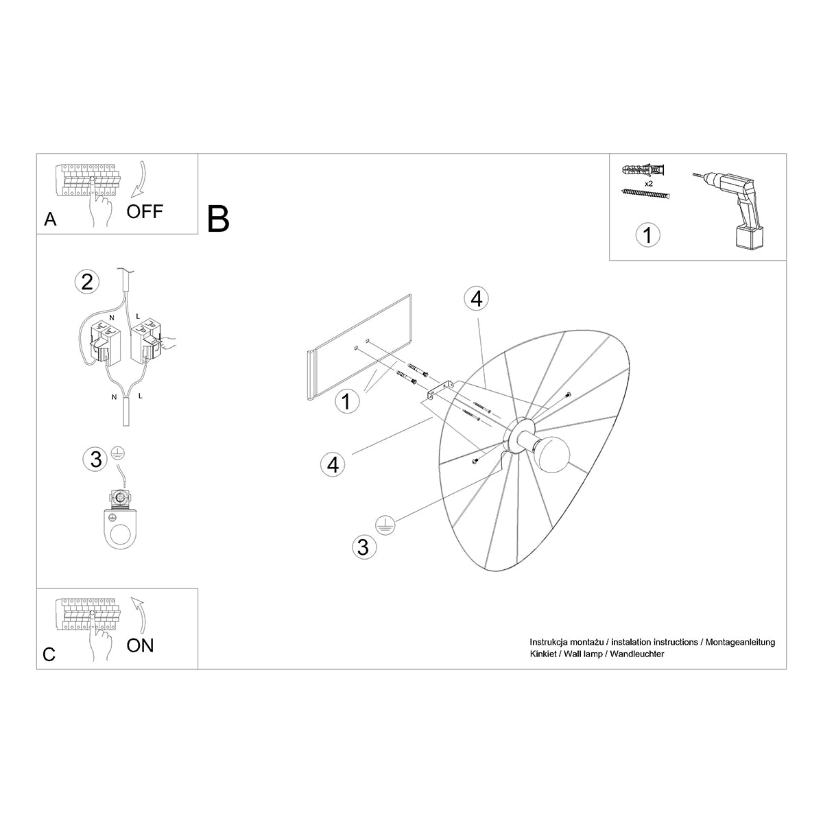 wandlamp-plafondlamp-eskola-140-zwart