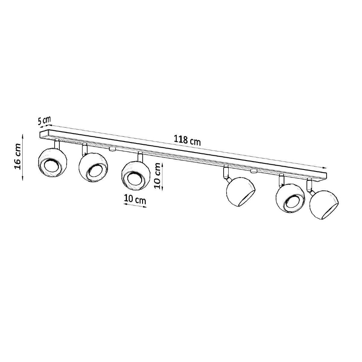 plafondlamp-oculare-6l-zwart