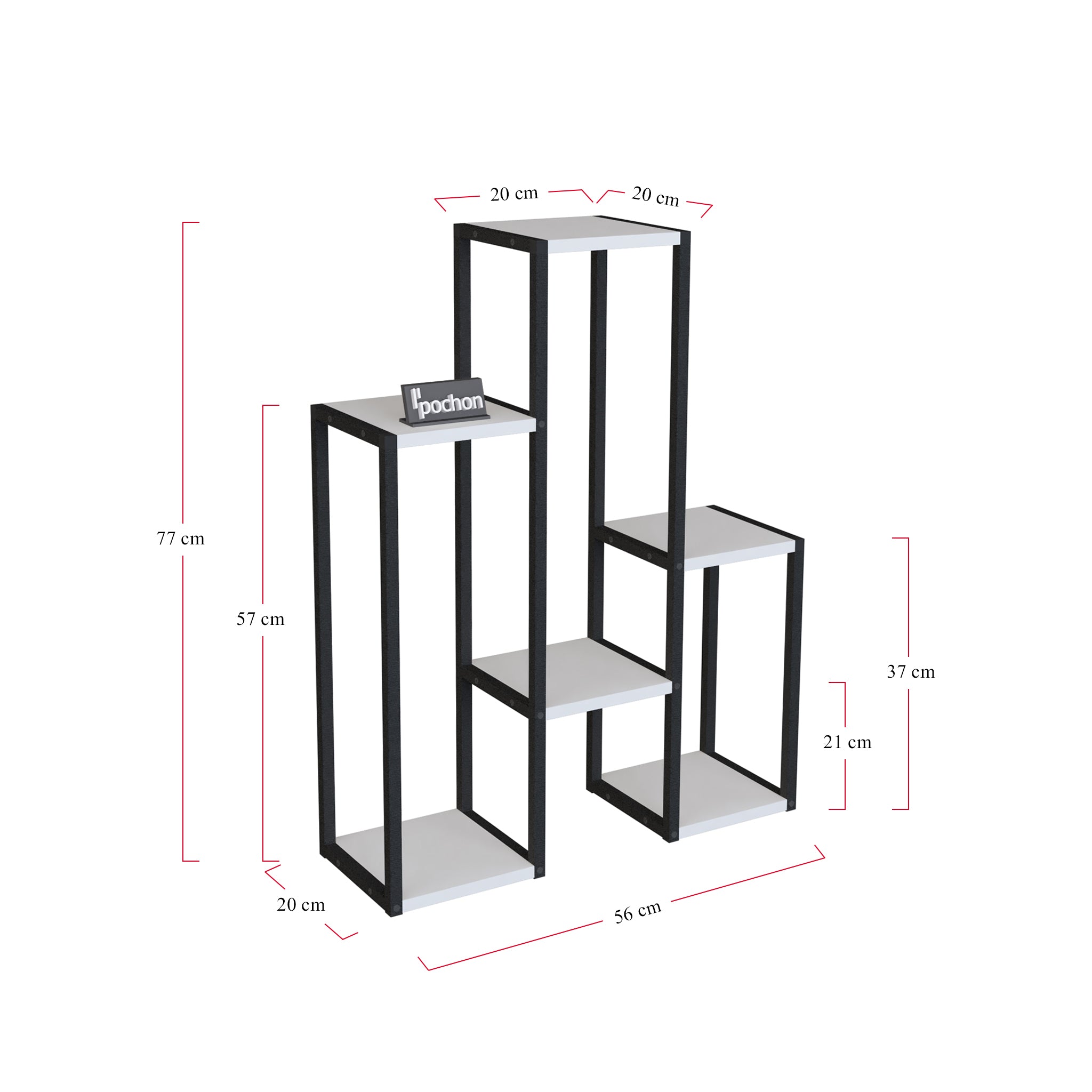 Plantentafel Kim - Wit - Pochon