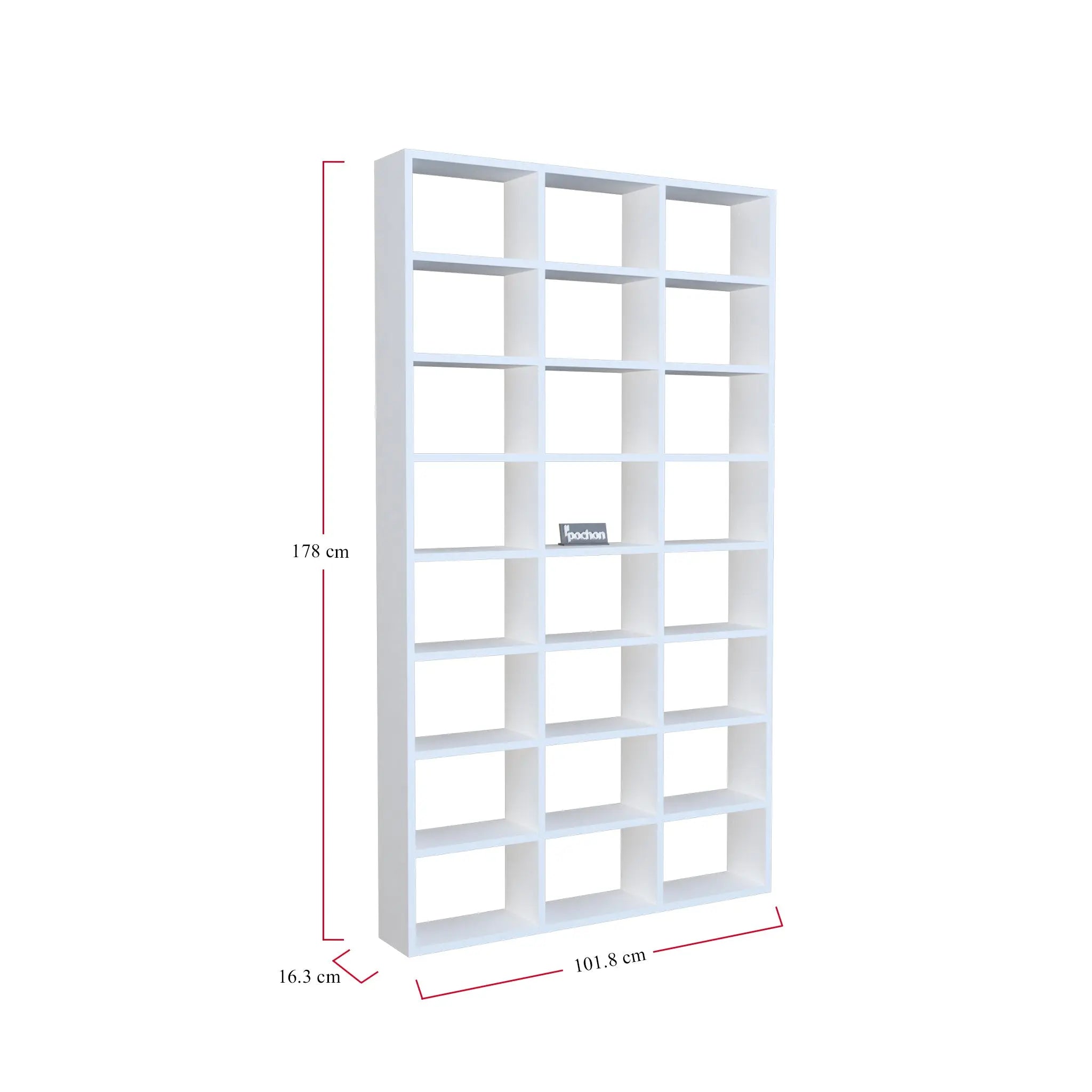 pochon-home-boekenkast-met-24-vakken-wit-178x102x16-boekenrek