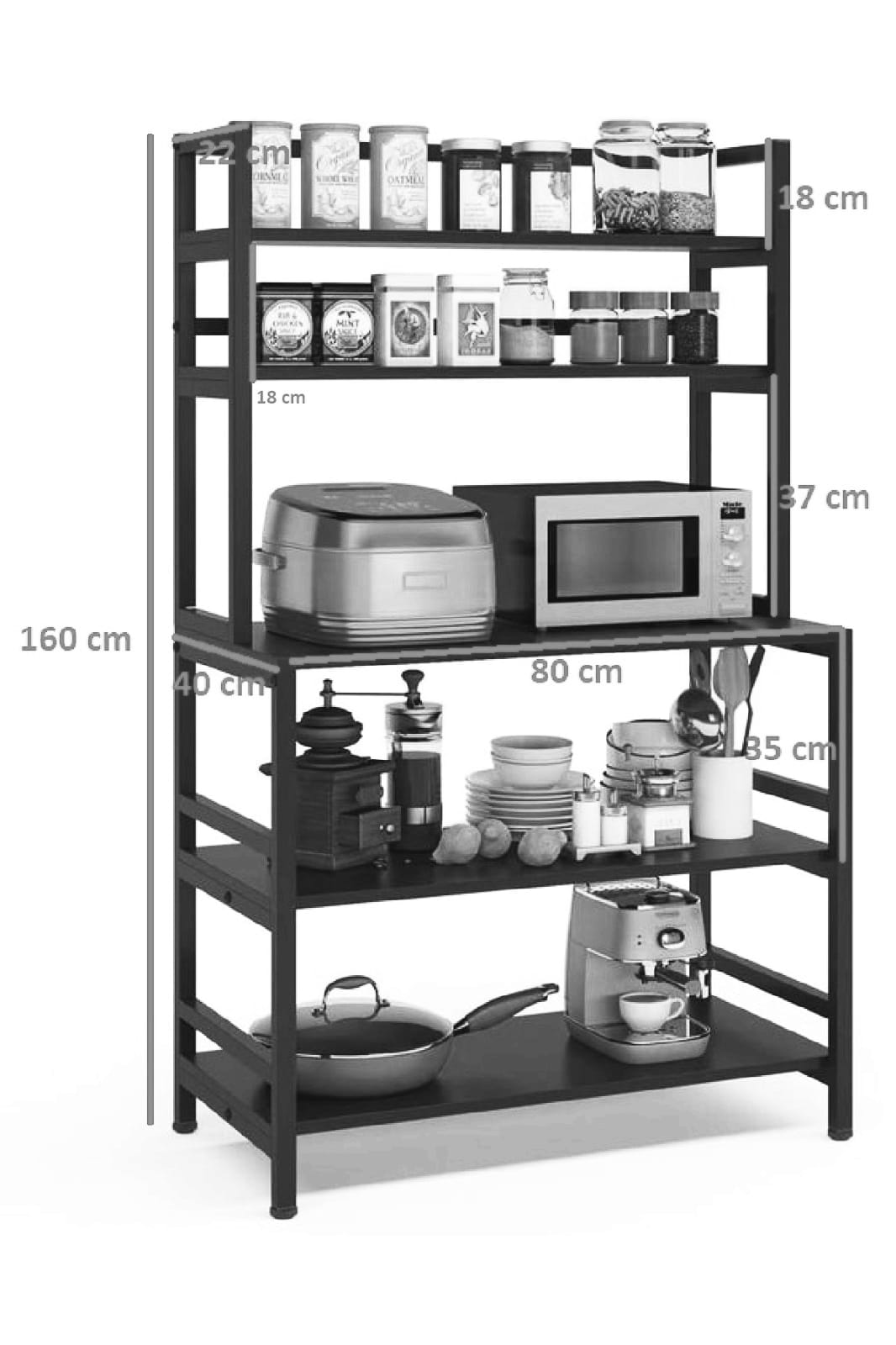 Decoratieve Keuken-Badkamer-Bureau-Woonkamer Organizer Plank Multifunctionele Plank Wit  Pochon