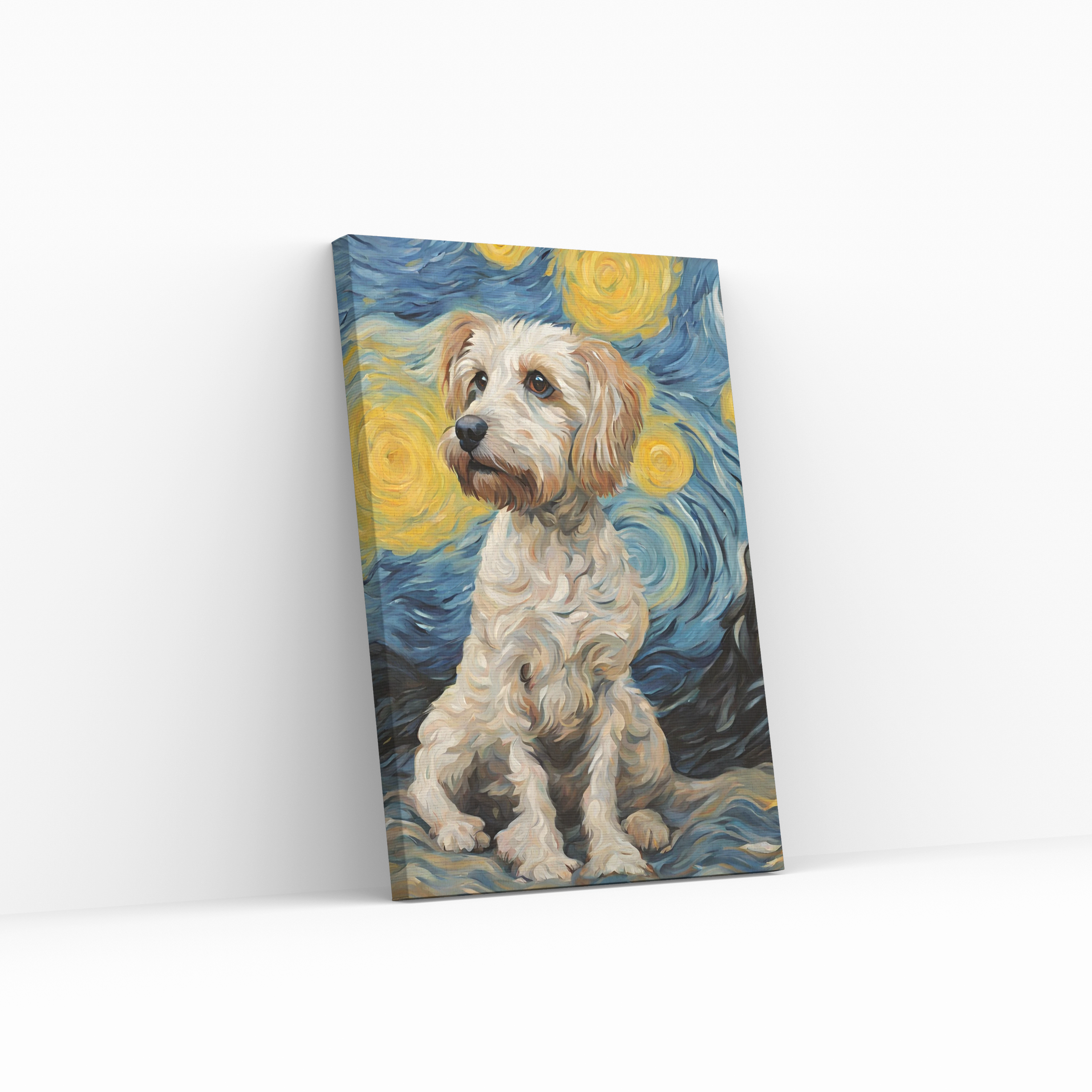 Hond van Gogh Canvas Schilderij - Pochon