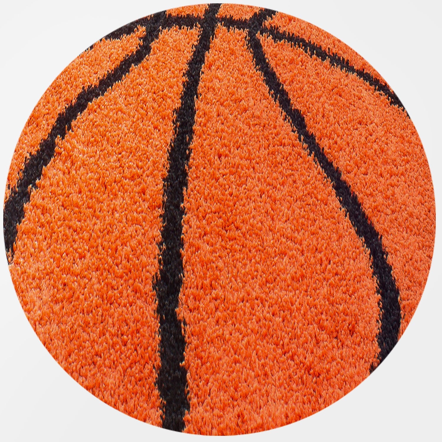 Tapijt Fun - 120Ø - Basketbal - Oranje  Pochon