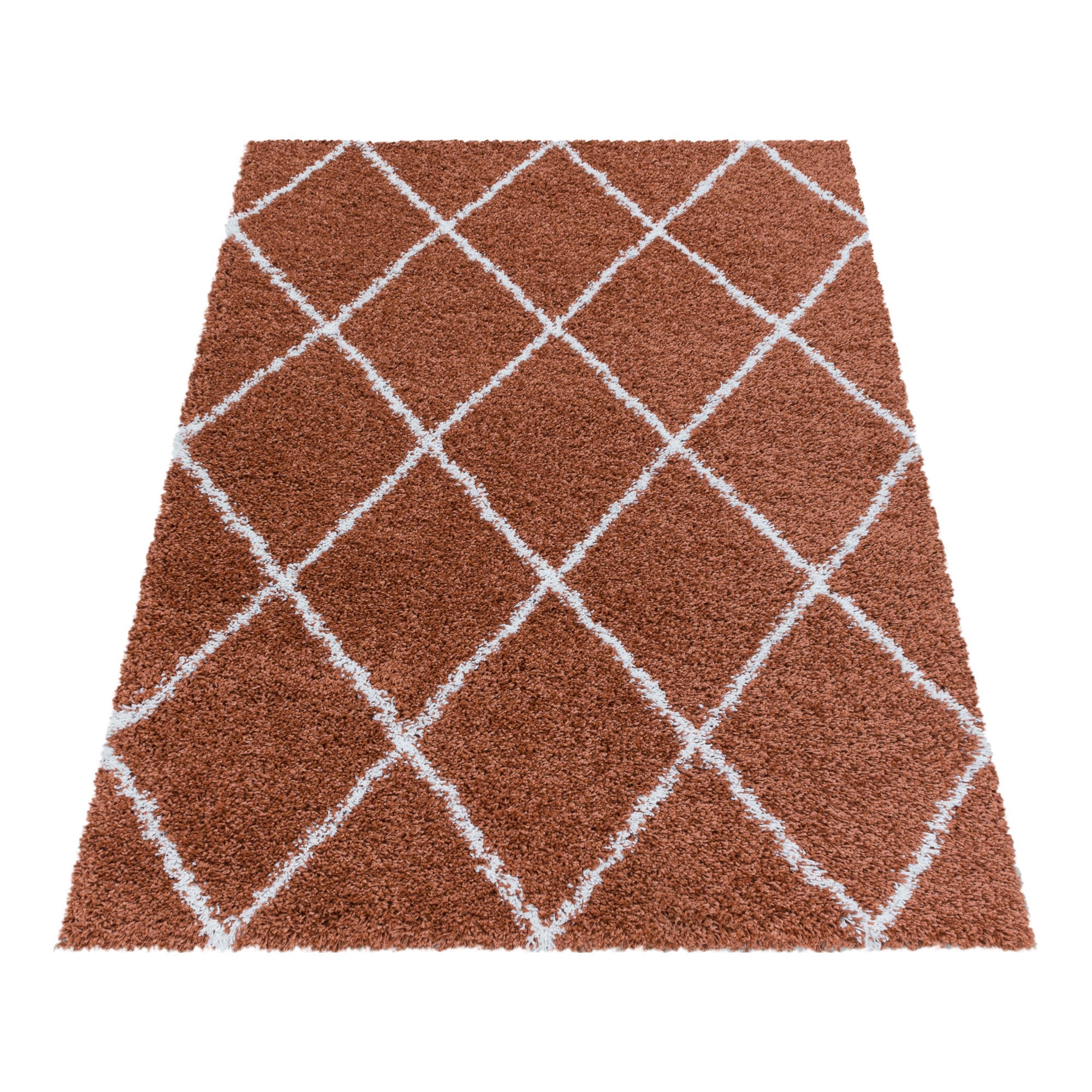 Tapijt Alvor - 280x370 - Geometrisch - Terracotta  Pochon