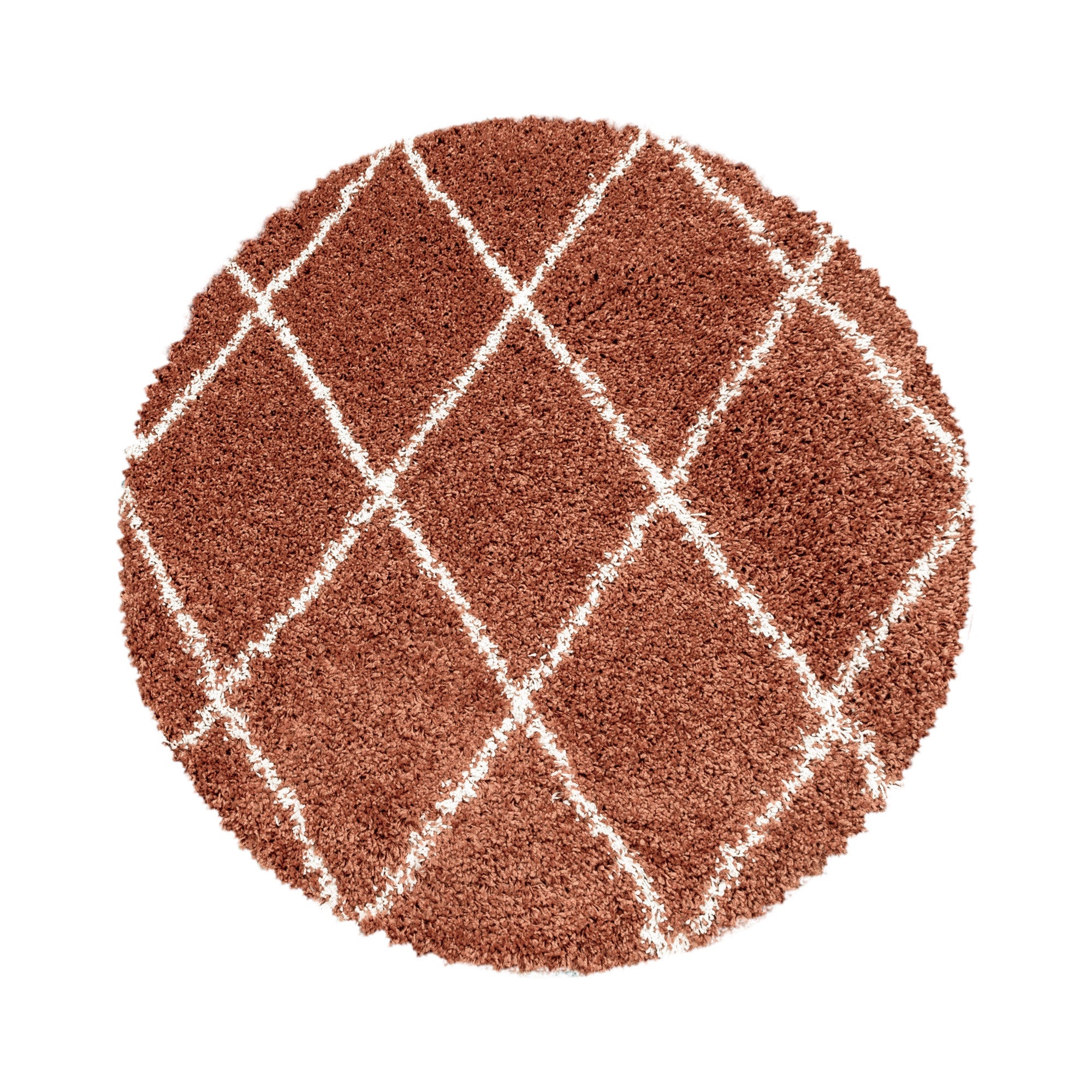 Tapijt Alvor - 120Ø - Geometrisch - Terracotta  Pochon