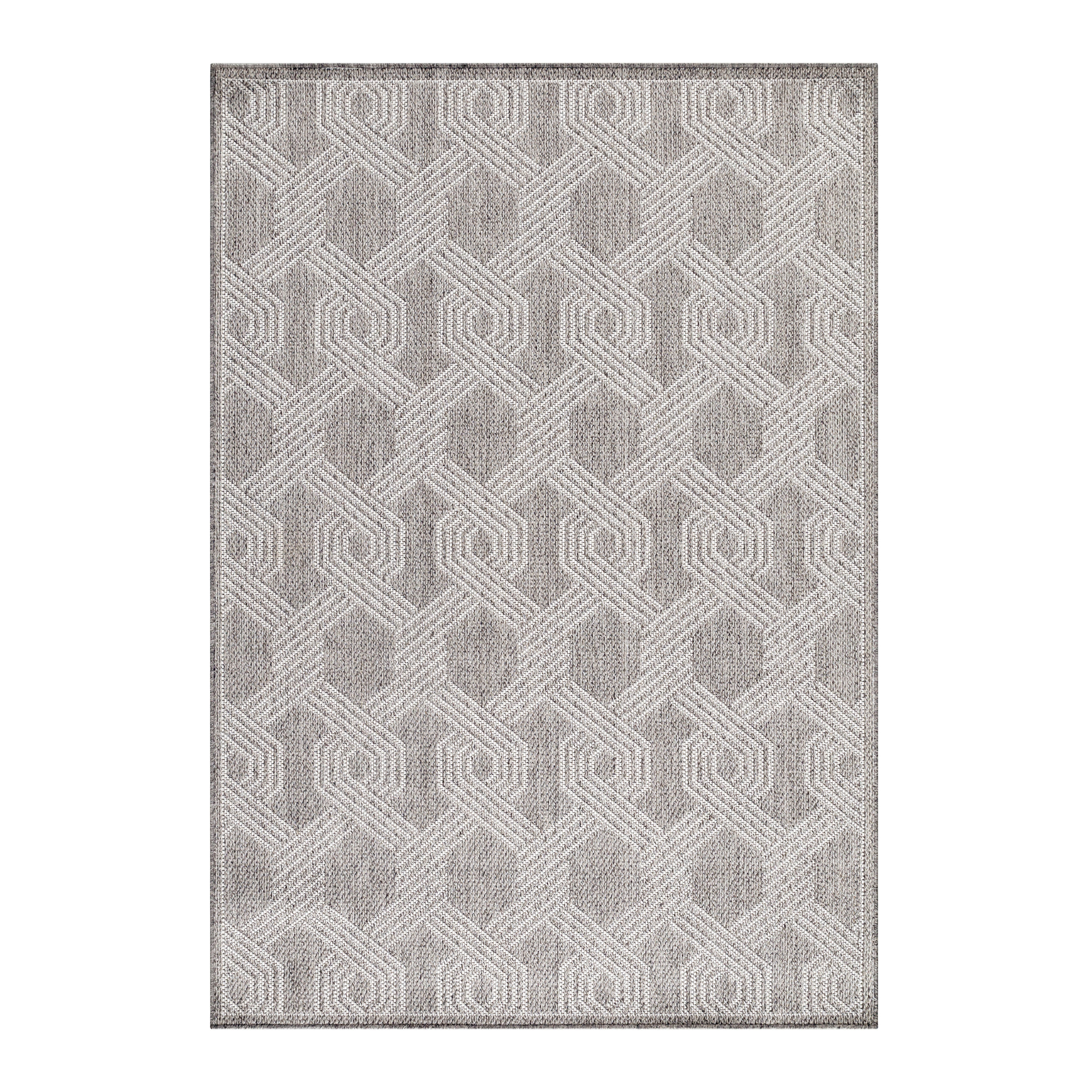 Tapijt Aruba - 200x290 - Geometrisch - Grijs  Pochon