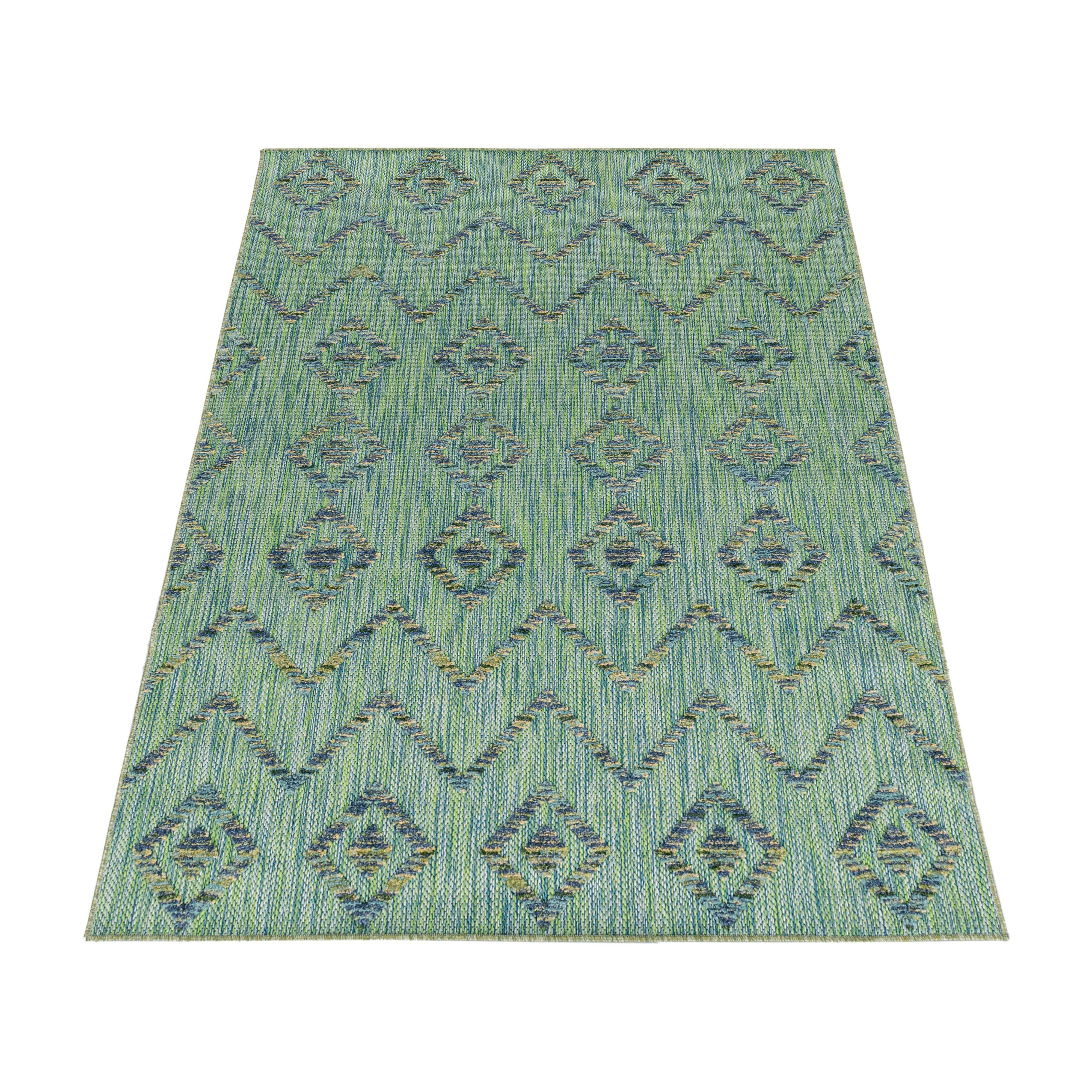 Tapijt Bahama - 140x200 - Boho - Groen  Pochon