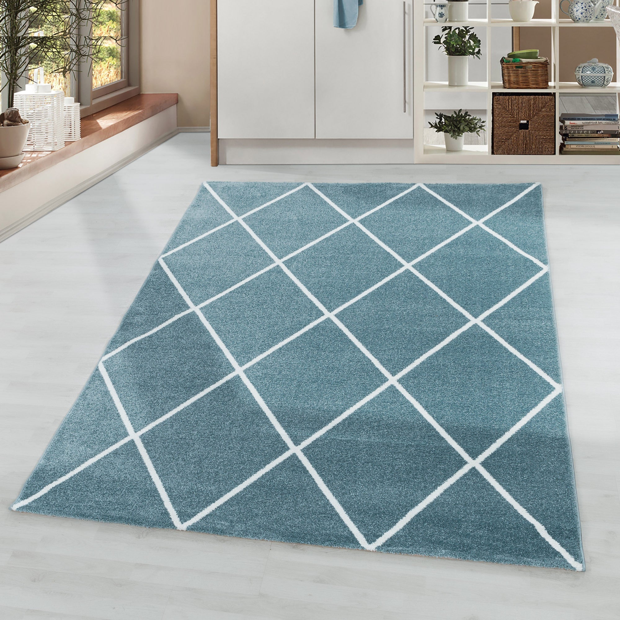 Tapijt Rio - 120x170 - Geometrisch - Blauw  Pochon