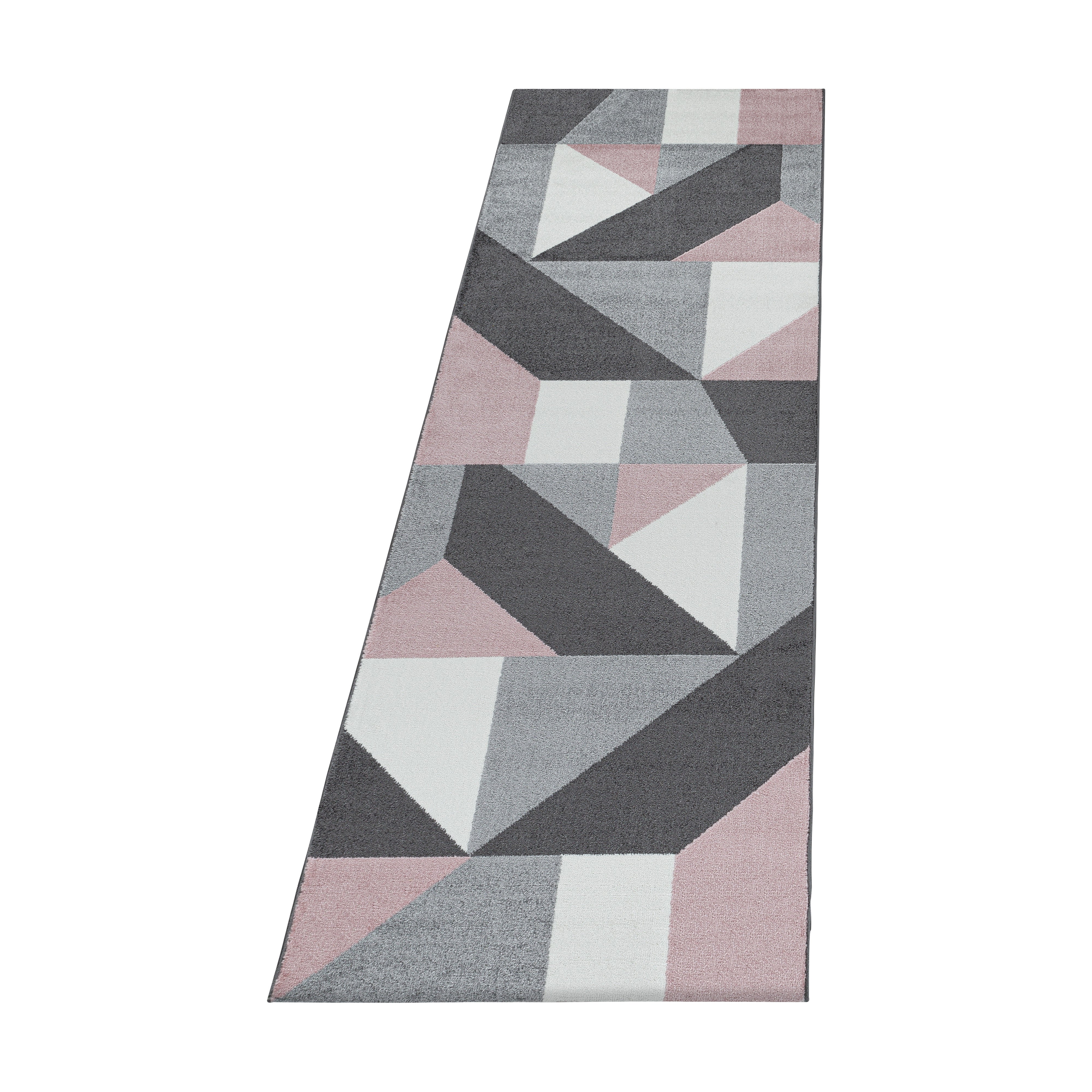 Tapijt Ottawa - 80x250 - Geometrisch - Roze  Pochon