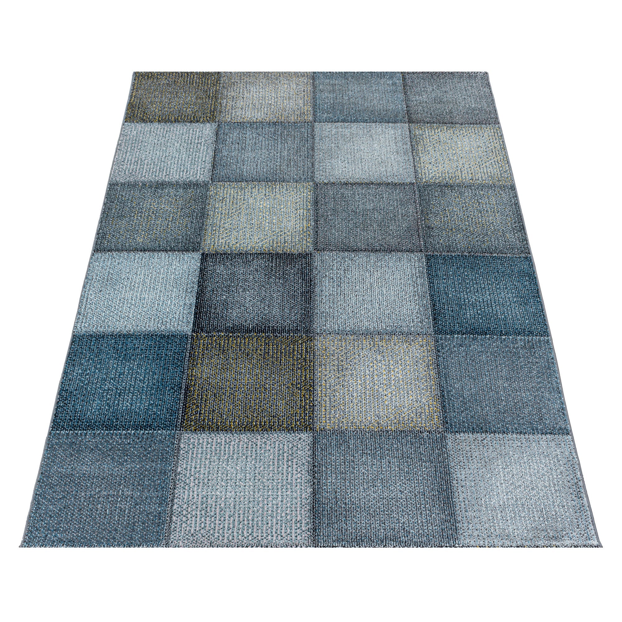 Tapijt Ottawa - 120x170 - Geruit - Blauw  Pochon