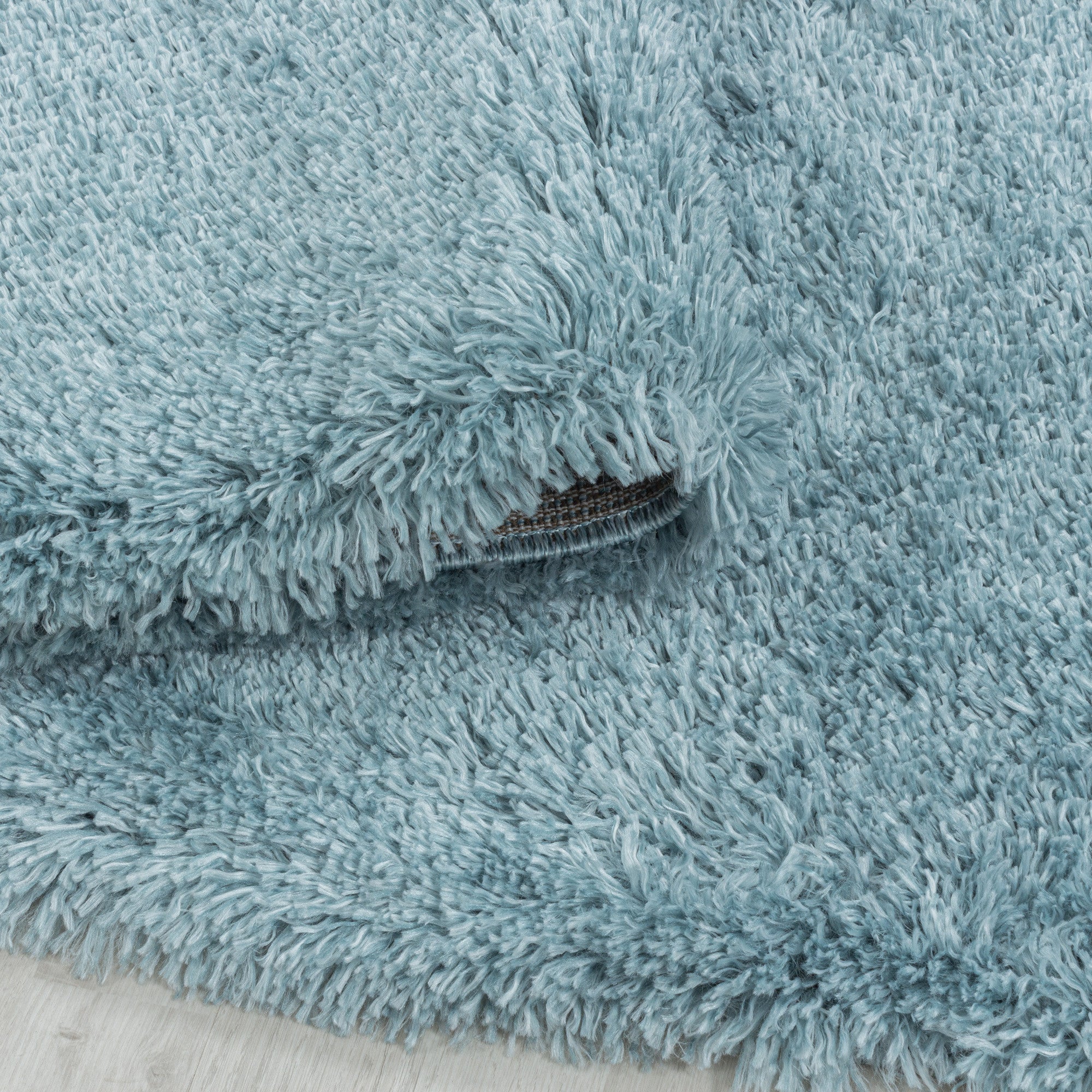 Tapijt Fluffy - 280x370 - Effen - Blauw  Pochon