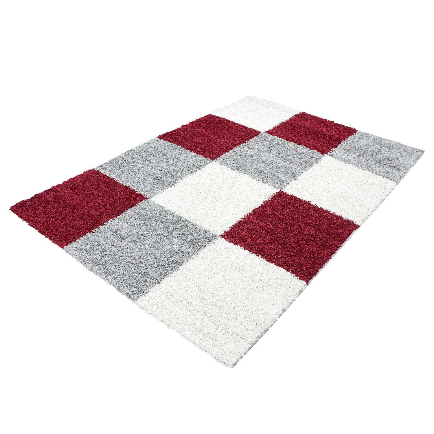 Tapijt Life - 60x110 - Geruit - Rood  Pochon