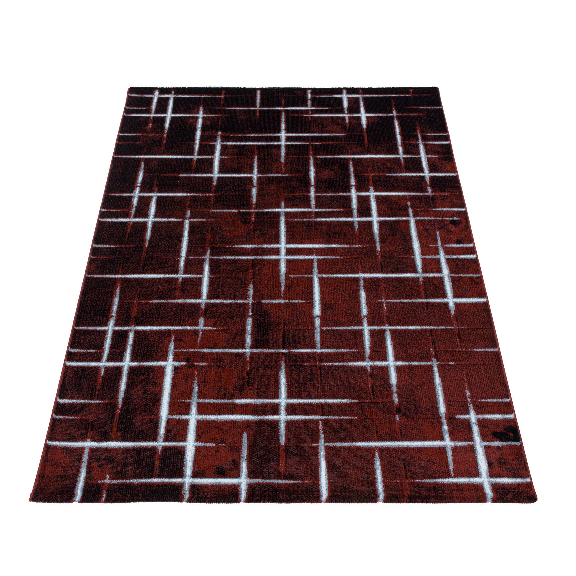 Tapijt Costa - 140x200 - Gestreept - Rood  Pochon