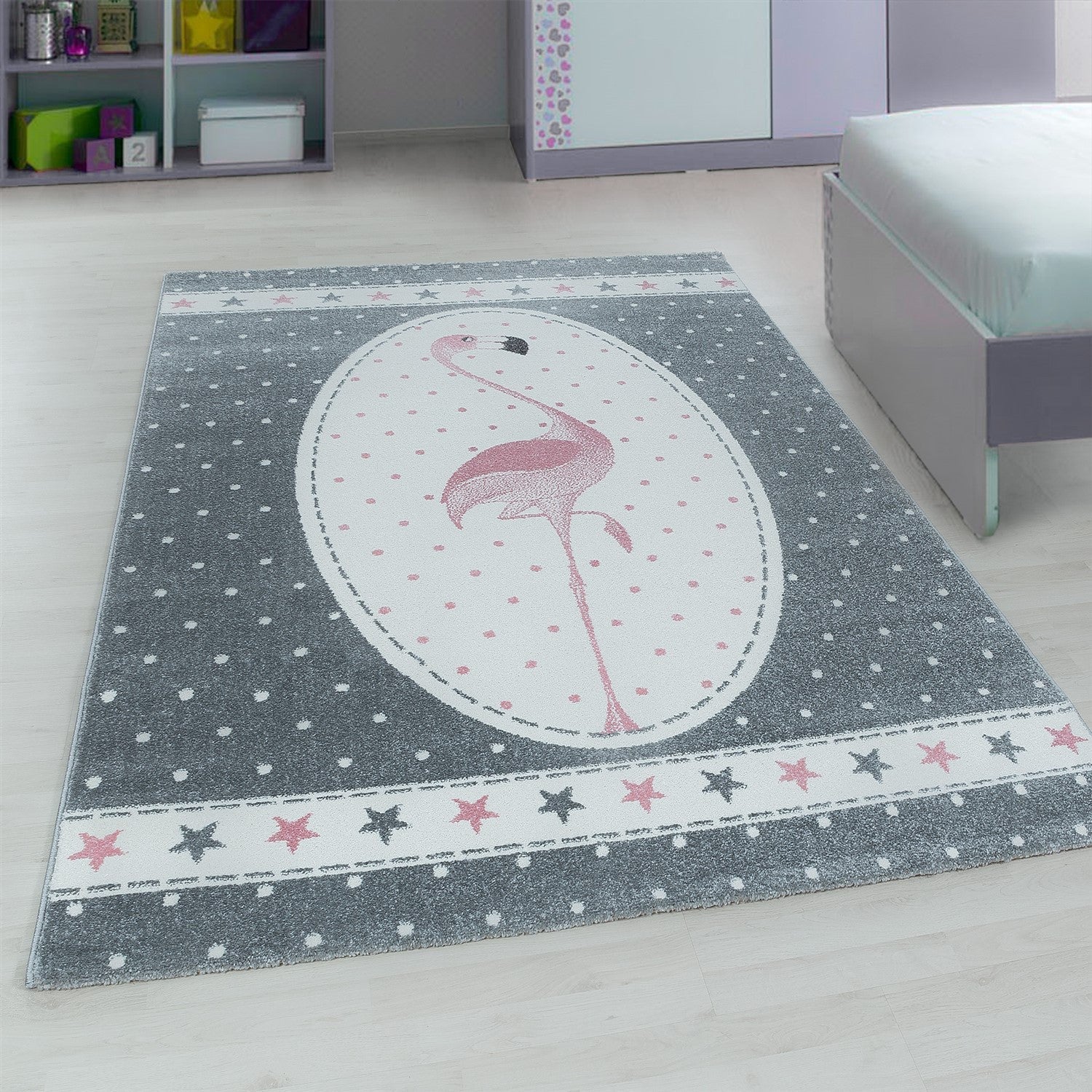 Tapijt Kids - 80x150 - Flamingo - Roze  Pochon