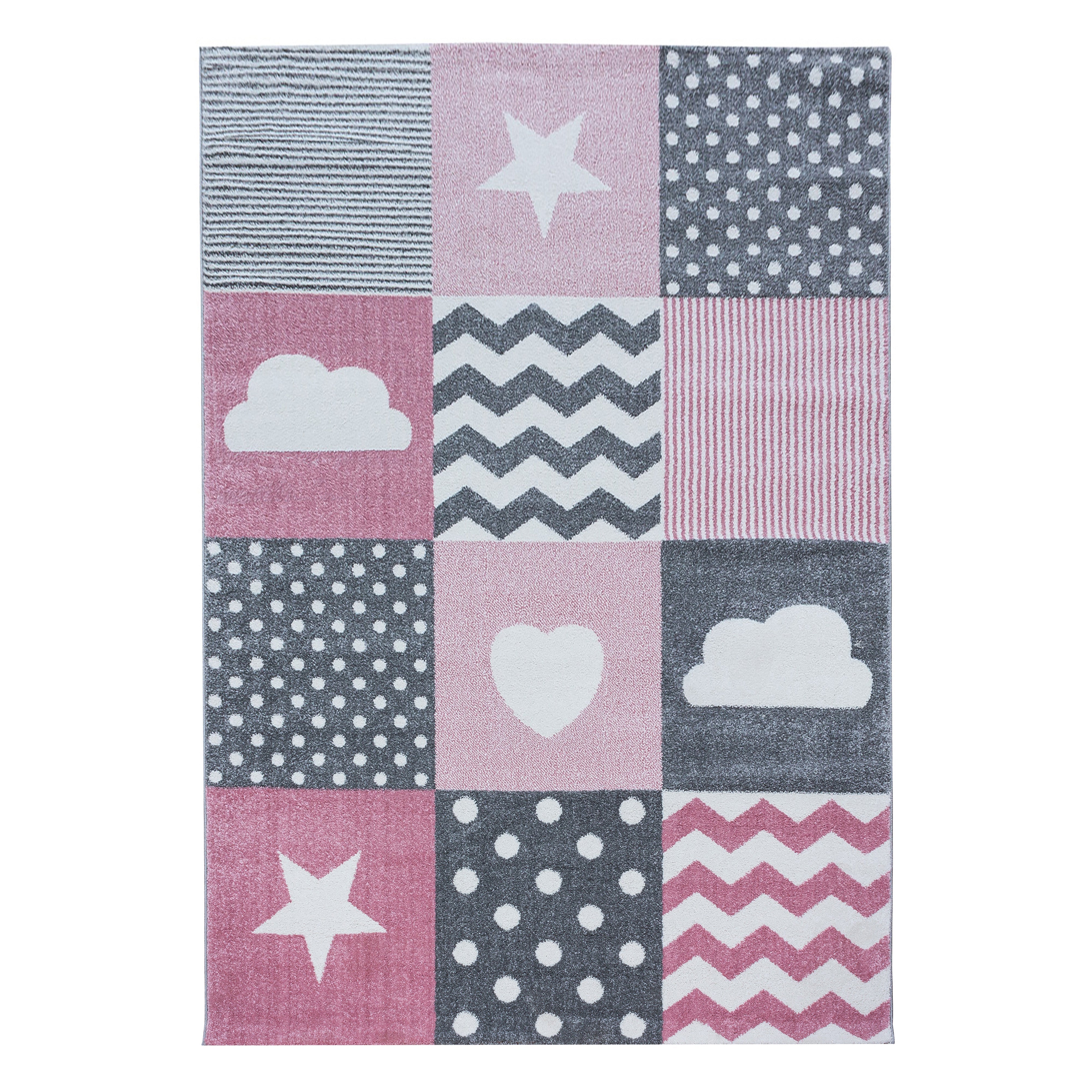 Tapijt Kids - 140x200 - Hart - Roze  Pochon