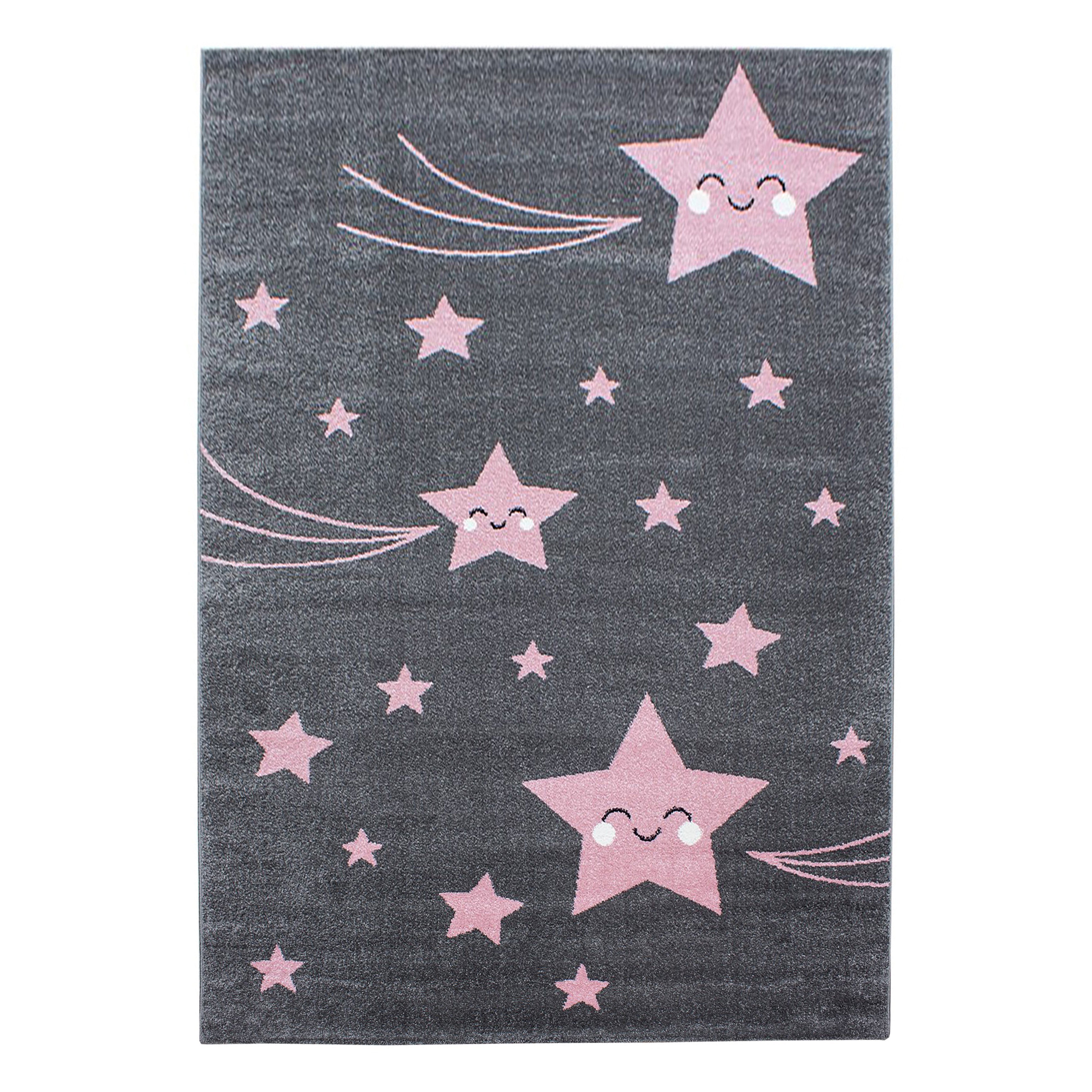 Tapijt Kids - 200x290 - Sterren - Roze  Pochon