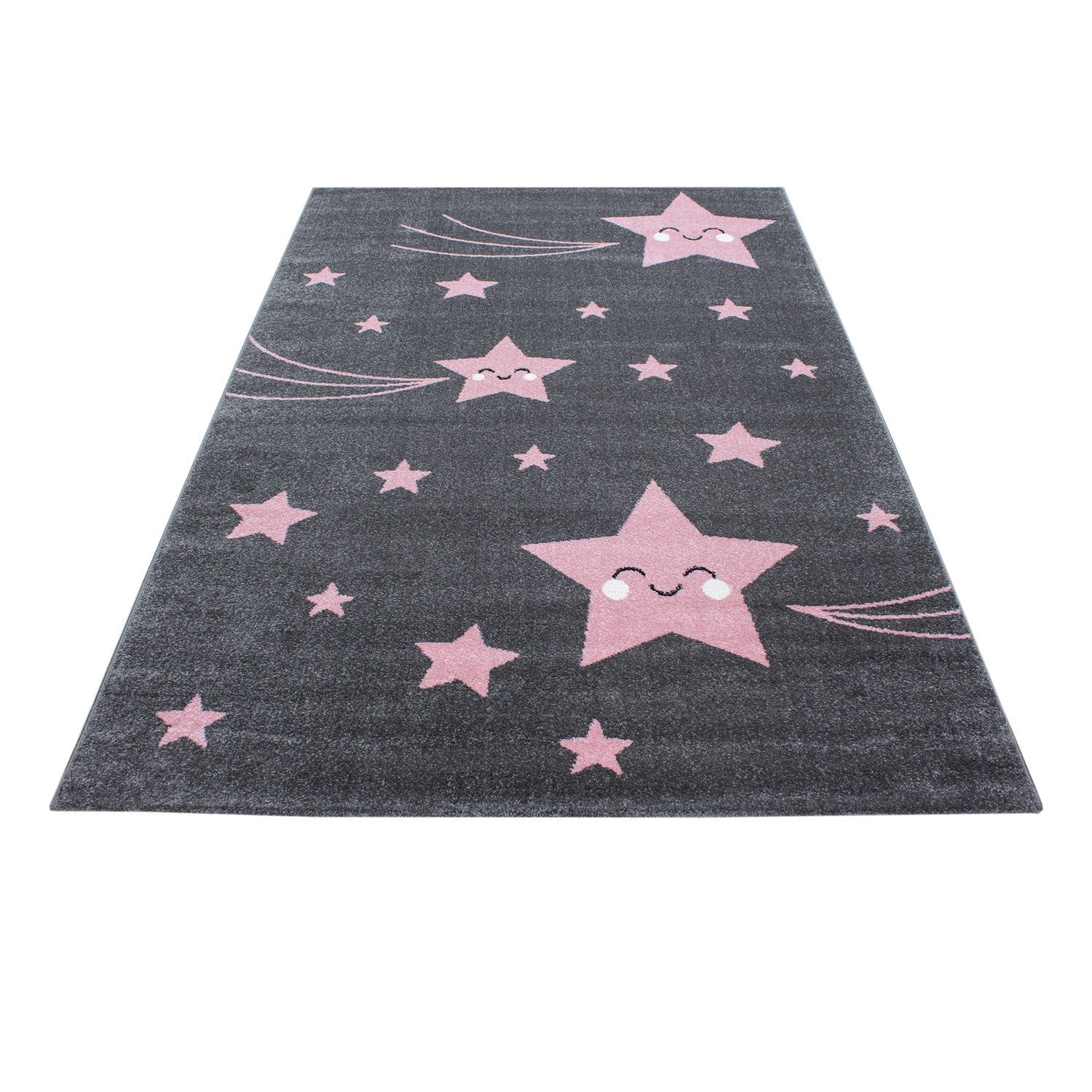 Tapijt Kids - 140x200 - Sterren - Roze  Pochon