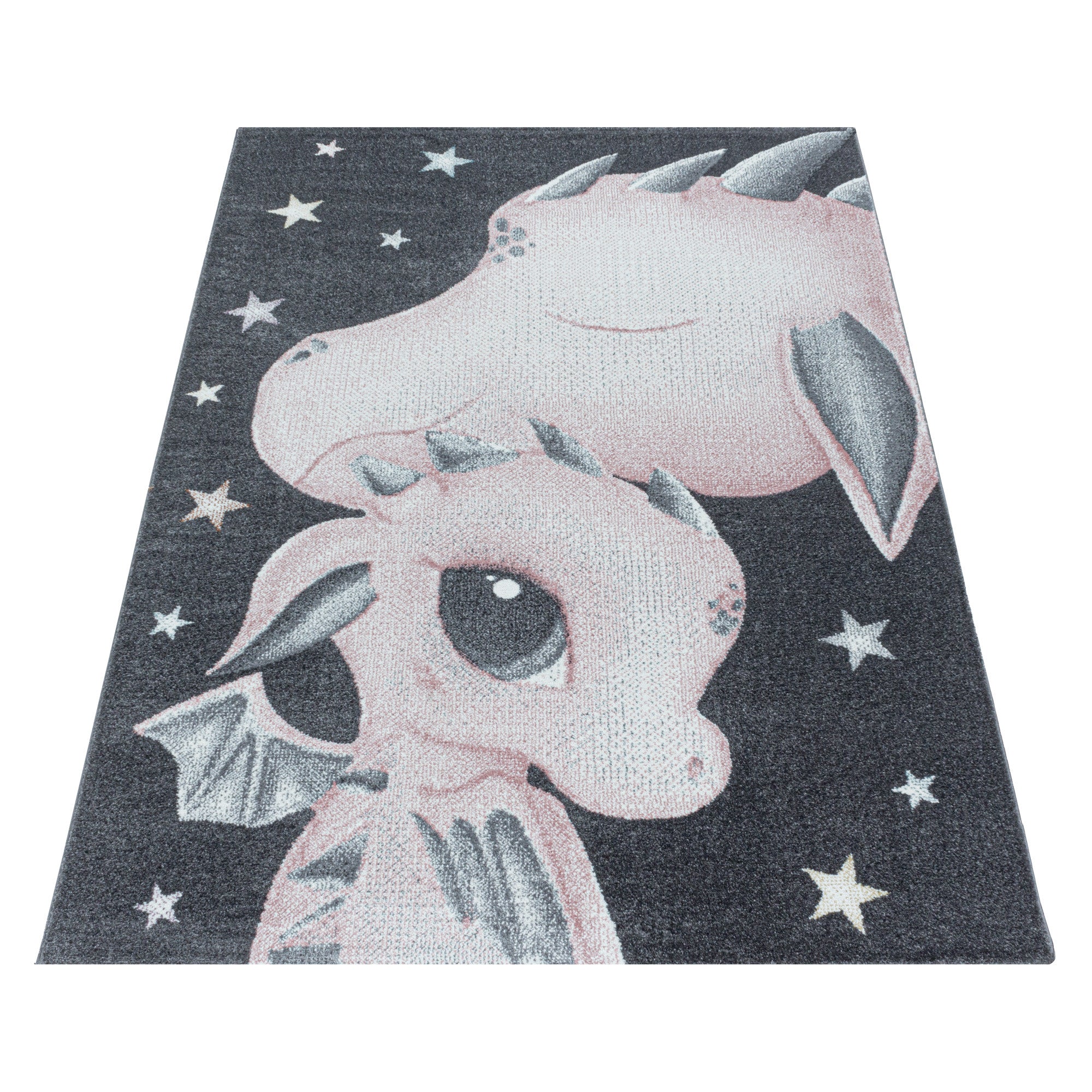 Tapijt Funny - 140x200 - Draak - Roze  Pochon