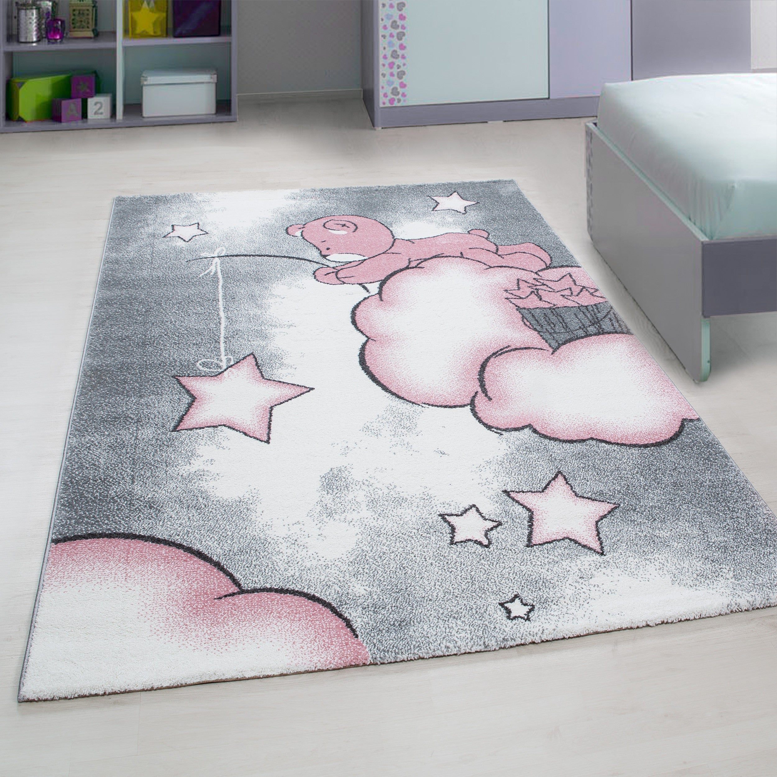 Tapijt Kids - 160x230 - Beer - Roze  Pochon