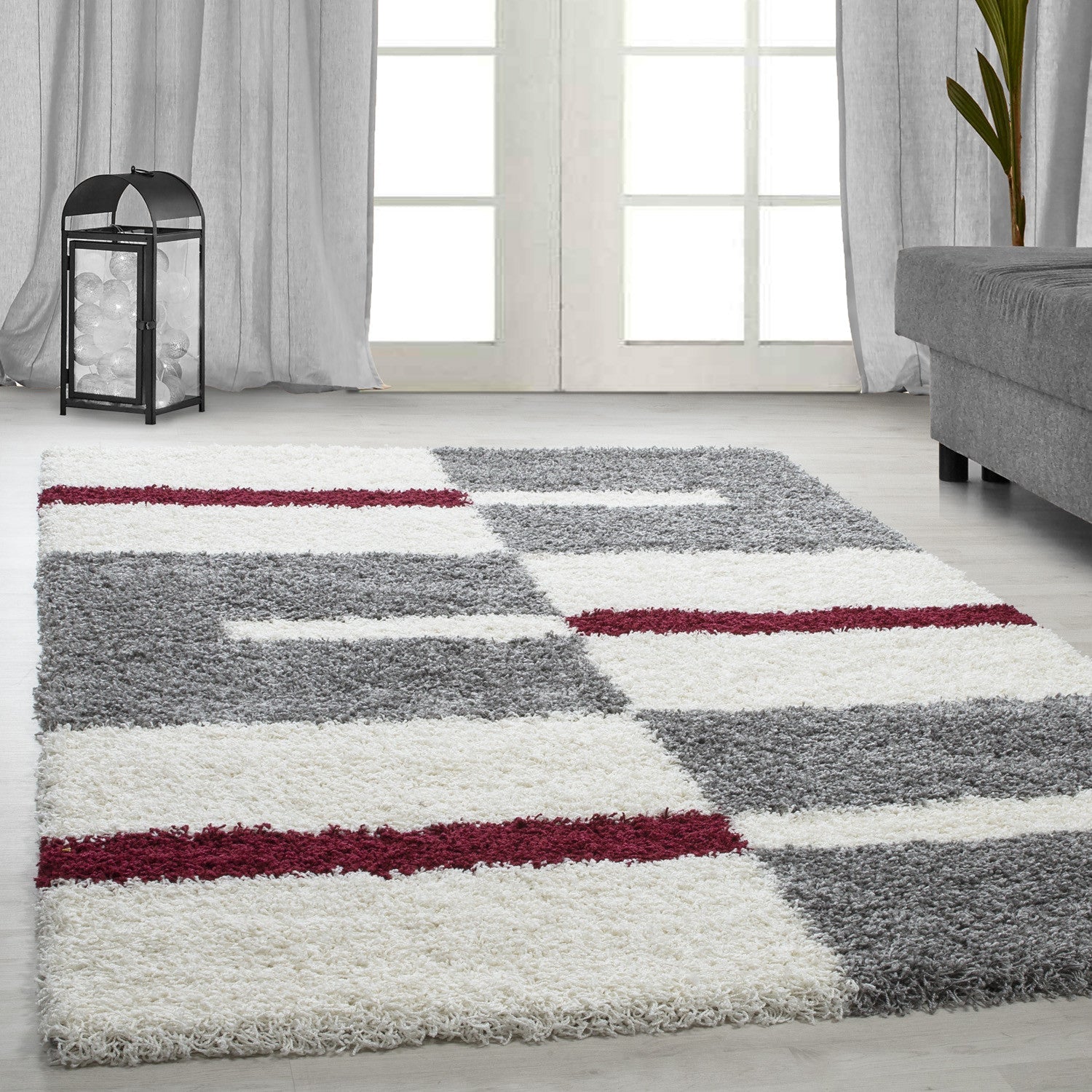 Tapijt Gala - 100x200 - Geruit - Rood  Pochon